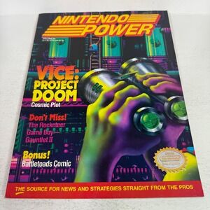 Nintendo Power Magazine Volume 24 May 1991 Vice Project Doom Battletoads Comic